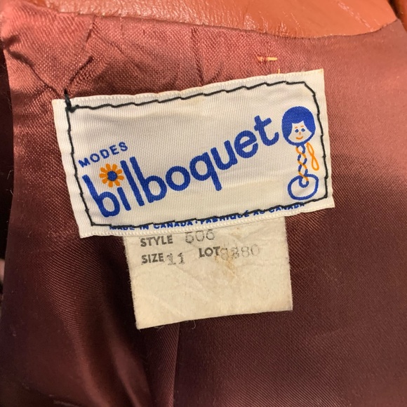 Bilboquet Vintage Dark Red 100% Genuine Leather Women’s Jacket - Belted - Picture 10 of 10